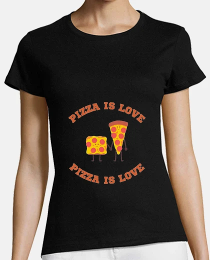 Playera la pizza es amor amante de la pareja, diseño divertido, estilo italiano, napoli, retro, vintage