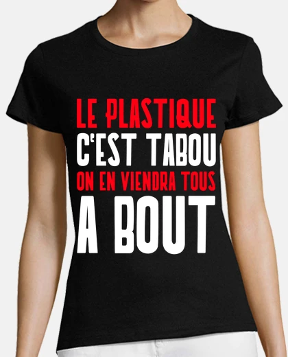 T-shirt la plastica è tabù