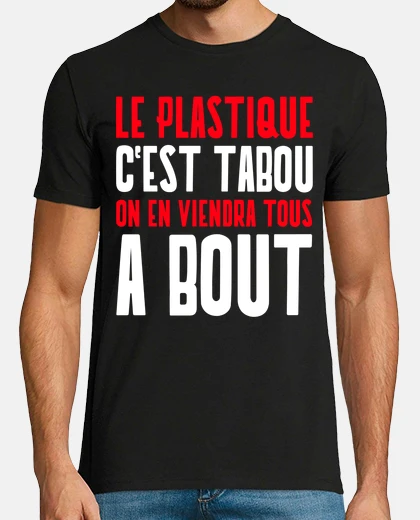 T-shirt la plastica è tabù