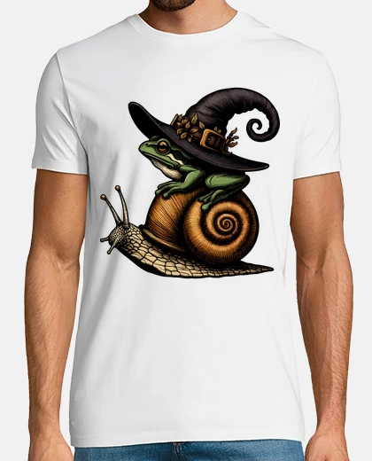 T-shirt La rana stregata cottagecore viaggia su