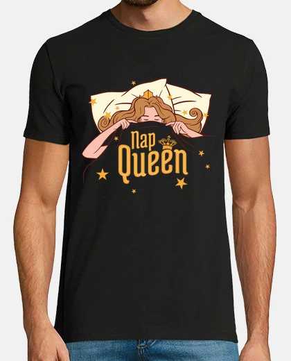 Camiseta la reina de la siesta procrastinación sofá cama