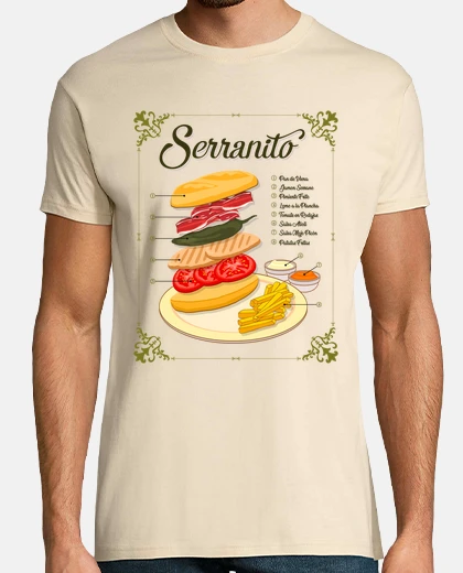 T-shirt La ricetta del Serranito