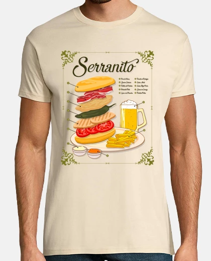 T-shirt La ricetta del Serranito