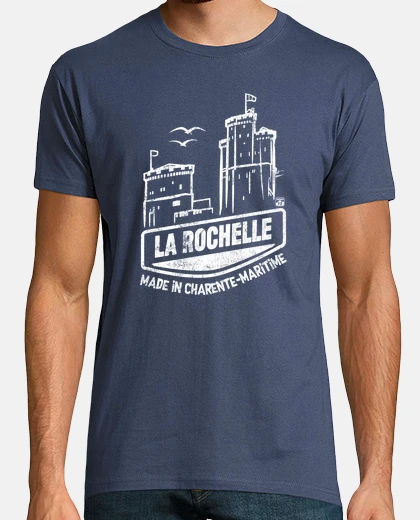 T-shirt la rochelle torri san nicola e catena