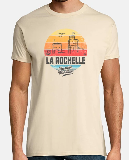 T-shirt la rochelle tour saint nicolas -chaine