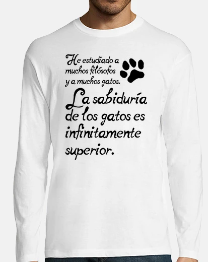 Camiseta La sabiduría de los gatos