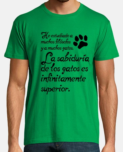 Camiseta La sabiduría de los gatos