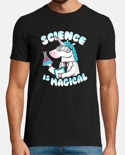 T-shirt la scienza è magica - laboratorio unicorno