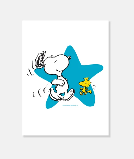 Stampa La star di Snoopy e wood lei S