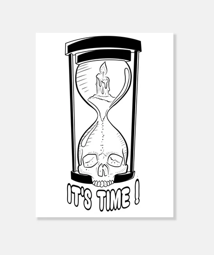 Stampa la sua time - skull