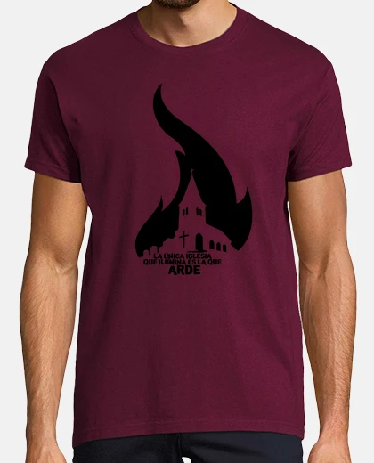 Camiseta La Única Iglesia que Ilumina es la que
