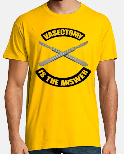 T-shirt la vasectomia è la risposta