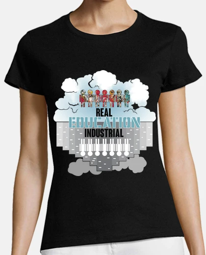 Tee-shirt la véritable éducation par rapport à enseignement industriel