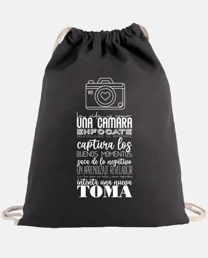Bolsa LA VIDA ES COMO UNA CÁMARA