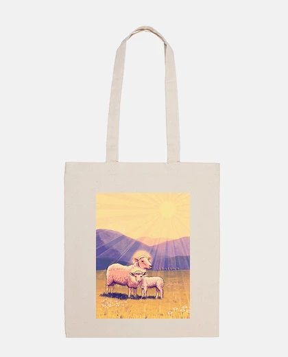 Bolsa La Vida es Sagrada - Oveja y cordero