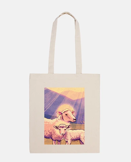 Bolsa La Vida es Sagrada - Oveja y cordero