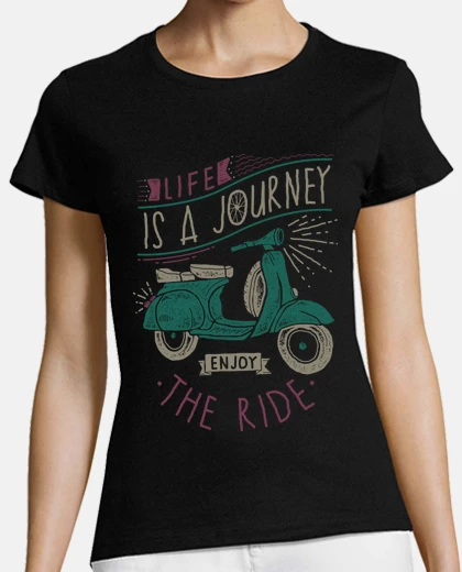 Playera la vida es un viaje disfruta el viaje