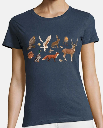 Tee-shirt La vie à la ferme fermier fermière cerf tracteur 
