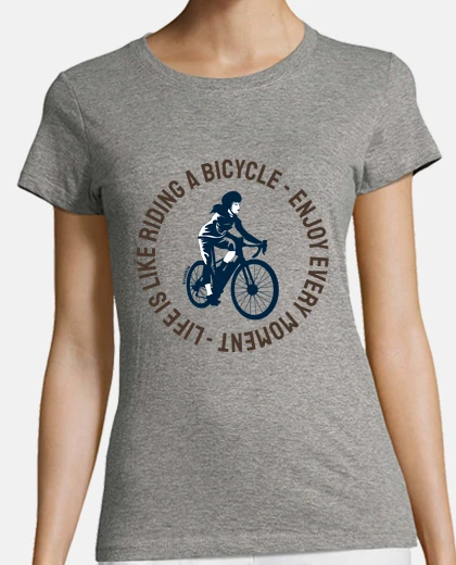 Tee-shirt la vie c&#39;est like rouler