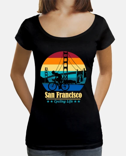 Tee-shirt La vie cycliste de San Francisco - Gold