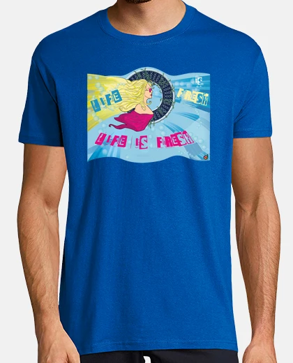 Tee-shirt la vie est fraîche 2 (t  homme  et une  femme )