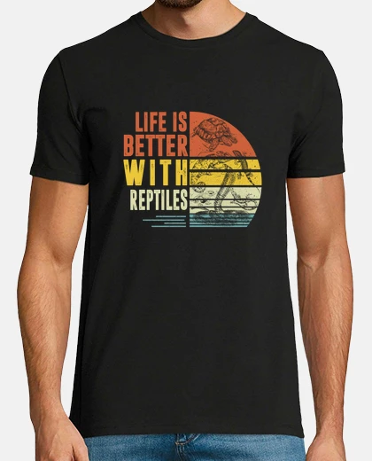 Tee-shirt la vie est meilleure avec les reptiles chemise léopard gecko cadeau d&#39;amant de reptile mignon to