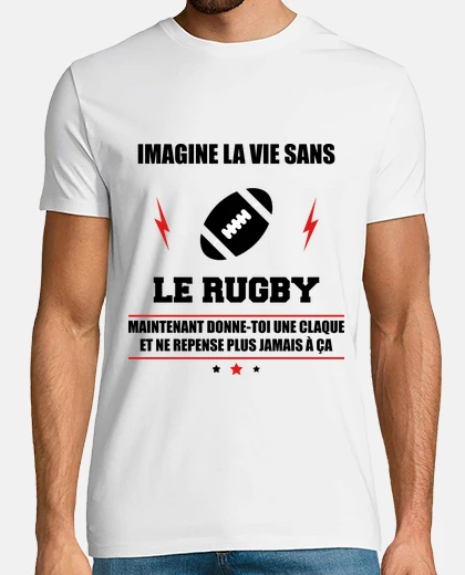 Tee-shirt La vie sans rubgy,rubgyman