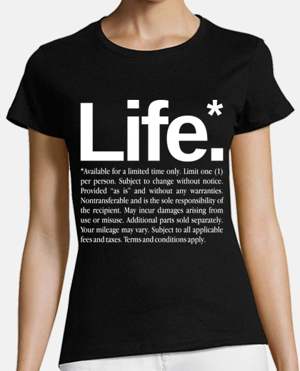 Tee-shirt la vie (sombre)