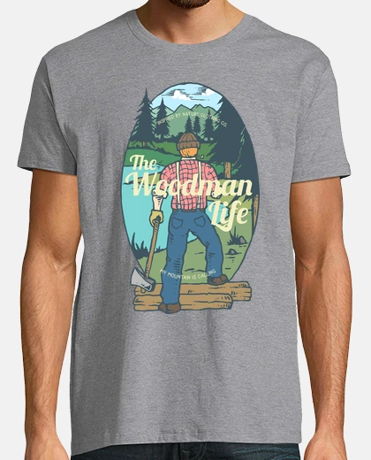 T-shirt la vita dell39uomo di wood