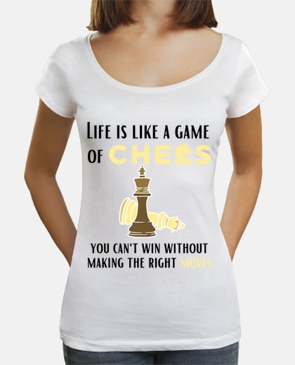 T-shirt la vita è come una partita a scacchi ch