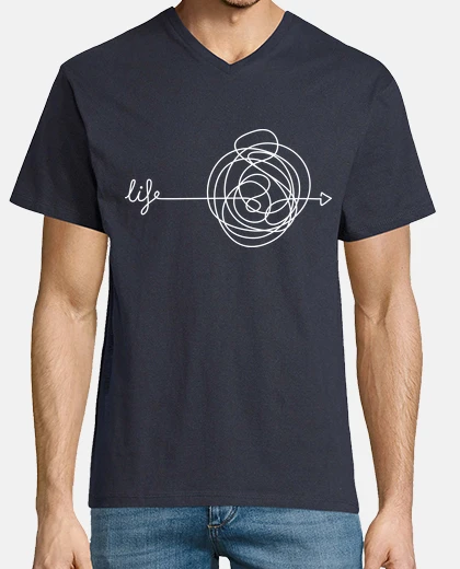 T-shirt la vita è disordinata (versione bianca)