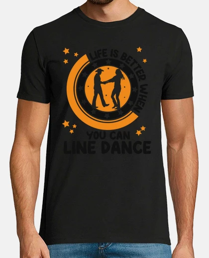 T-shirt la vita è migliore quando puoi fare un regalo di ballo di linea