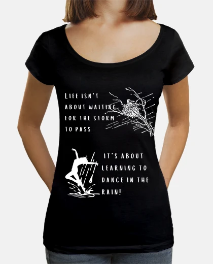 T-shirt la vita non è aspettare la tempesta