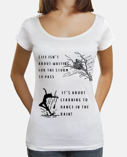 T-shirt la vita non è aspettare la tempesta