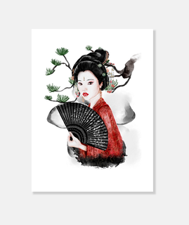 la bellezza di una geisha giapponese