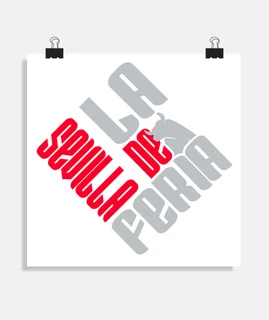 La Feria de Sevilla logo rouge et gris