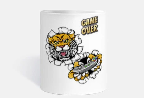 la tigre gioca con consolle il gioco è 