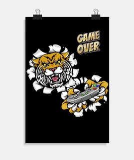 la tigre gioca con consolle il gioco è 
