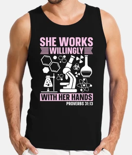 lab tech she works willingly laboratory