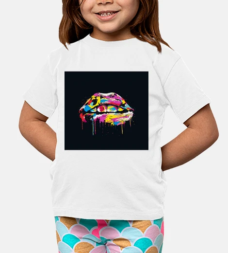 Abbigliamento labbra colorate