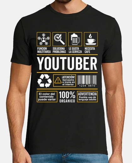 T-shirt label work youtuber professional influencer youtube streamer