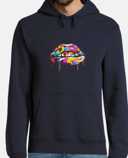Sudadera labios coloridos