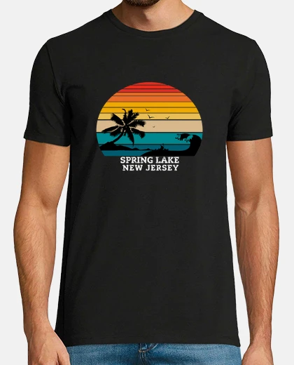 Tee-shirt lac de printemps plages du new jersey