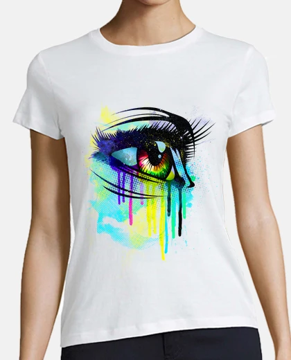T-shirt lacrime di colori