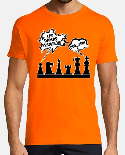 T-shirt Ladies first (chess)