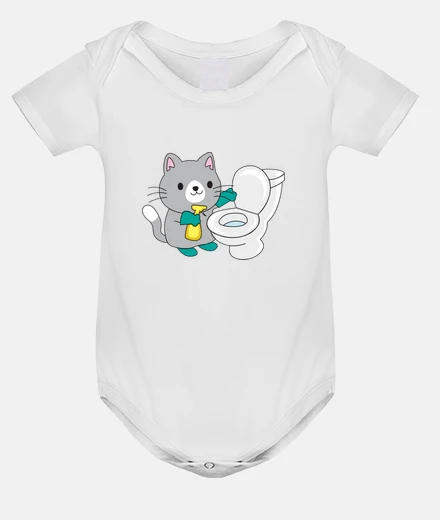 Children's lady pee cat maid bodysuit baby onersie sarcasm