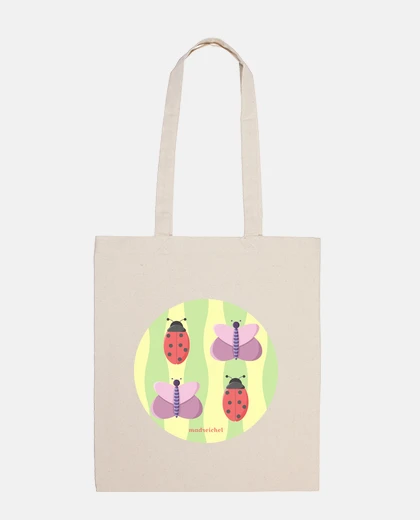 Bag ladybugs and butterflies: bag