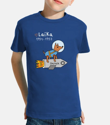 Kids laika - boy, short sleeve, royal blue