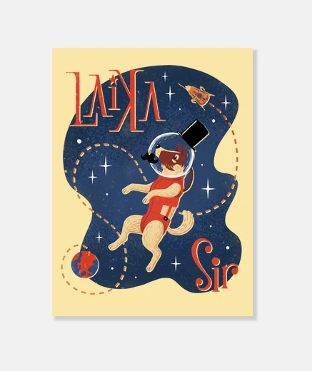 Lienzo Laika Sir lienzo
