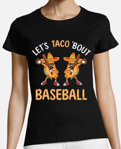 Tee-shirt laisse taco combat baseball tamponner